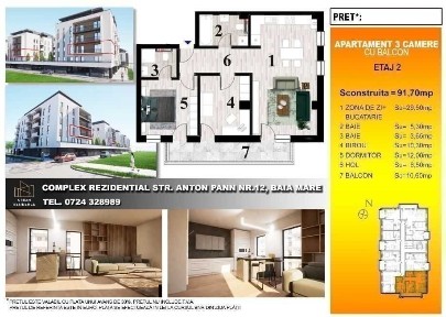 Dezvoltator imob, 3 camere, Complex Urban Residence, Zona Centru Vechi