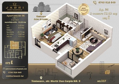 Apartament 2 Camere de Vanzare