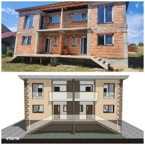 Duplex de vanzare cu 4 camere 120 mp - terasa - 180 mp curte libera