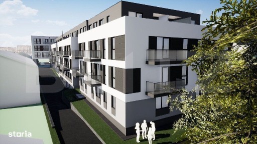 Apartament cu 3 camere, 2 bai, 67,85 mp, semifinisat, TVA inclus, zona
