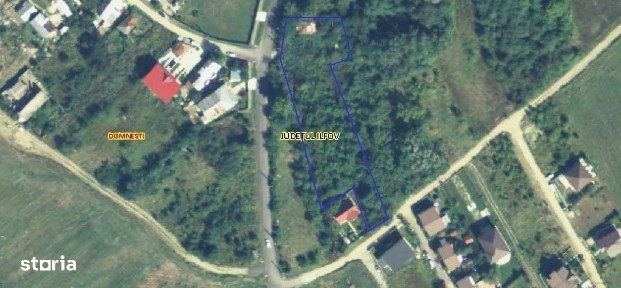 Teren Domnesti / Teghes / 3.126 mp / casa demolabila