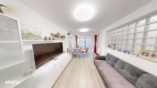 Ap.3 camere, etaj 1,mobilat,utilat,loc de parcare-Cartier Kogalniceanu