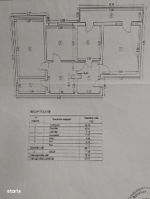 Vand apartament HUSI, 3 camere, central