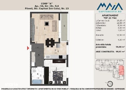 Apartament finisaje premium | 2 camere | Pitesti Nord | Central | Lang
