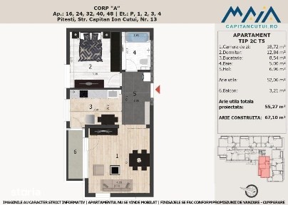 Apartament finisaje premium | 2 camere | Pitesti Nord | Central | Lang