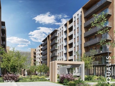 Qualis I: Apartament 2 camere, 52 mp, parcare inclusa