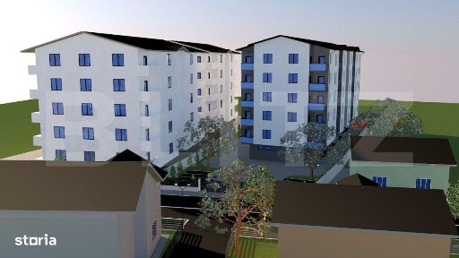 Apartament 3 camere, ansamblu nou, Radauti