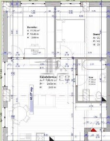 Apartament cu 3 camere+terasa de 13 mp/TVA INCLUS.