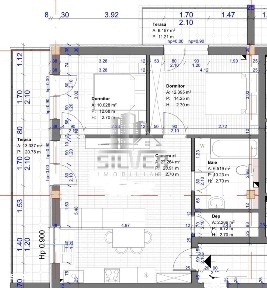 Apartament cu 3 camere recent finisat+2 terase!