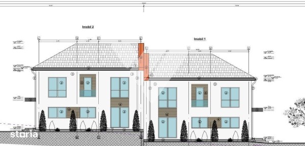 Casa tip duplex 4 camere 2 bai si teren 300 mp - Sura Mica Sibiu