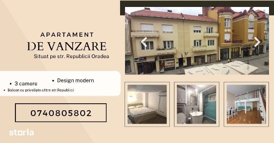 Apartament Republicii pietonal