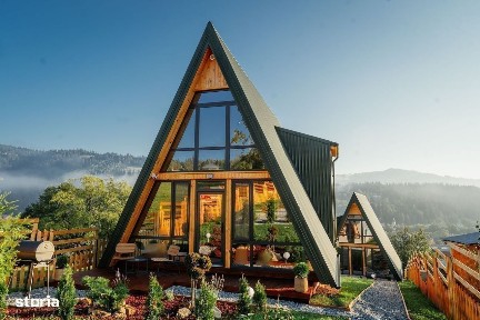 Afacere la cheie in Vatra Dornei, 2 cabane tip A Frame!