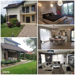 vila P+E+M, STEFANESTI, teren 749mp, finisaje superioare, mobilata!