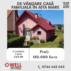 De vânzare casă familială în loc.Aita Mare