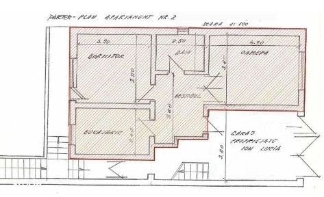 Spre inchiriere apartament cu doua camere, la casa in curte proprie