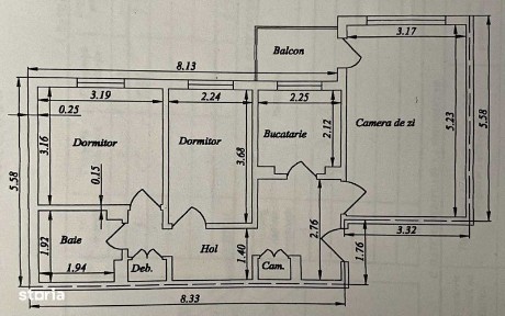 Apartament 3 camere Targoviste, zona RAGC