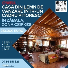 Casă de vânzare într-un cadru pitoresc, în Zăbala, zona Csipkés