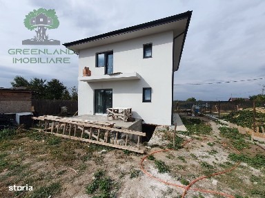 Vila 4 camere, 100mp, teren 400mp, asfalt, canalizare, langa statie