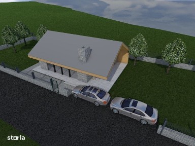 Teren la Lac 1500 M cu Proiect pt Casa com Geaca jud Cluj