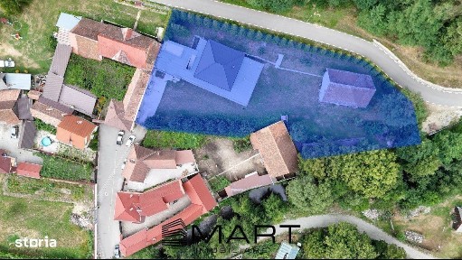 Casa de lux, cu vedere panoramica asupra muntilor, 2600mp teren Gura R