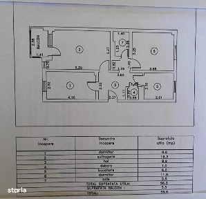 De vânzare apartament 3 camere decomandat zona centrala