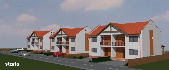 Zona str. Victoriei (str. Crizantemelor) = case tip duplex P+E