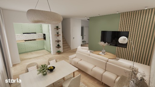 Zona str. Victoriei (str. Crizantemelor) = case tip duplex P+E