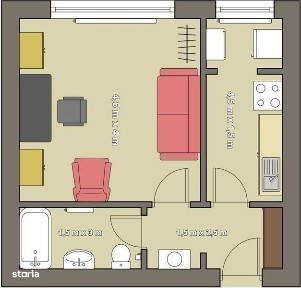 Inchiriez garsoniera in Brasov - Livada Vulturului