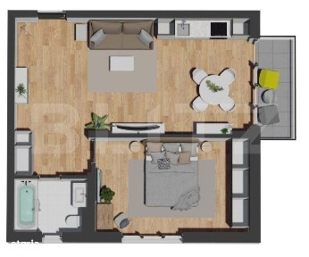 OPORTUNITATE | COMISION 0 | 2 Camere | Zona Vivo | Apartament cu CF