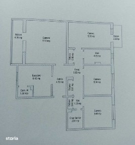 Proprietar apartament 4 camere la piata mica (centru) et 3/4 decomadat