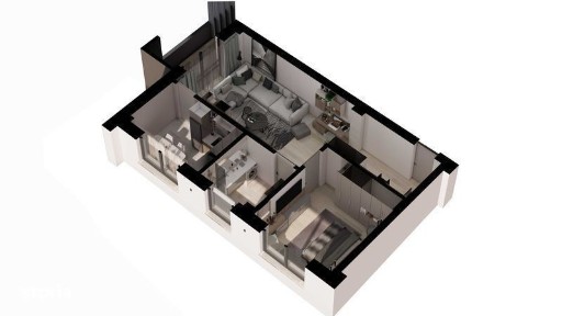 Apartament Tip 2D Vesta Central Falticeni 2 camere 54.75 mp