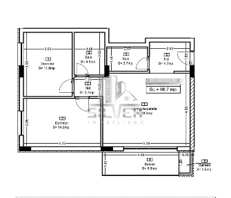 Apartament cu 3 camere finisat/63.2mp/imobil calitativ/CF.