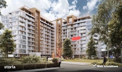 Apartament de 2 camere, semidecomandat, 45,7mp utili, bloc nou, Zona M