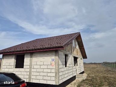 Caciulati, vanzare casa 3 camere la rosu, teren 400mp.