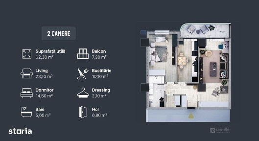 Imobil nou 2025 | finisaje premium | 2 camere decomandat | parcare