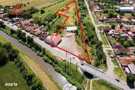 Cladire pensiune-restaurant cu hala si teren 7300mp, Faget ( Timis )