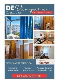 apartament 3 camere Slobozia