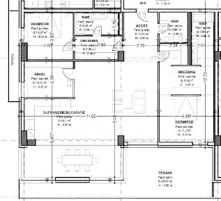 Penthouse de vanzare, cu 3 camere, 148 mp, terasa 62 mp, zona centrala