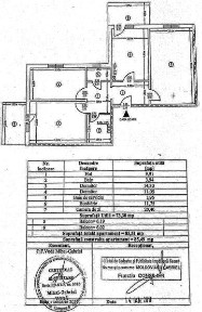 Apartament 3 camere - Suprafata utila 73m2 - Etajul 4 - NEGOCIABIL