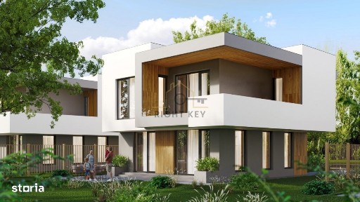Vila moderna, 140mpu, 400mpt, panouri, utilitati! Comision 0%