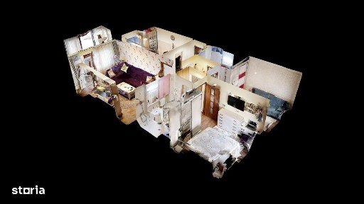 Apartament 3 camere 2 bai spatios utilat/mobilat