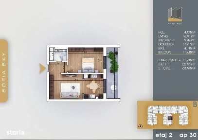 Metrou 8 minute Apartament 2 Camere Bloc Nou Titan-Pallady