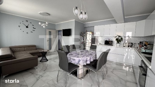 Apartament cu 3 camere de vanzare 80mp mobilat utilat terasa Turnisor