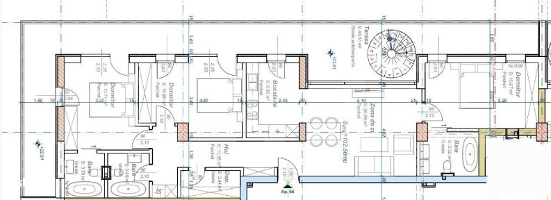 Apartament cu 4 camere, semidecomandat, 102 mp utili, zona Aradului