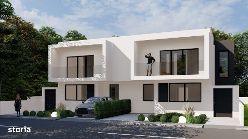 Casă nouă tip duplex de vânzare - stil mediteranean - Grigorescu 2