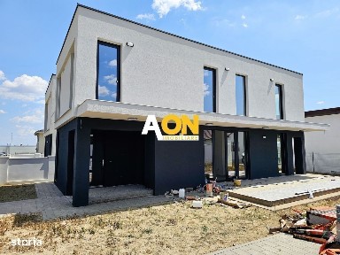 Casa moderna, 4 camere, semifinisata, 386 mp teren, zona Micesti