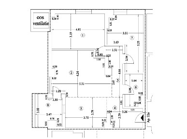 Apartament 3 camere 82.7mp utili, în complex rezidențial