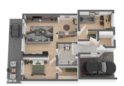 Apartament cu gradina de 156 mp, priveliste, zona linistita din Apahid