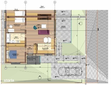 Casa Finisata 3 camere 71 mp+terasa 15 mp-curte-Zona Valea Ghinzii