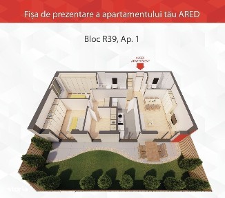 Singurul apartament NOU cu gradina proprie la ARED Comision 0